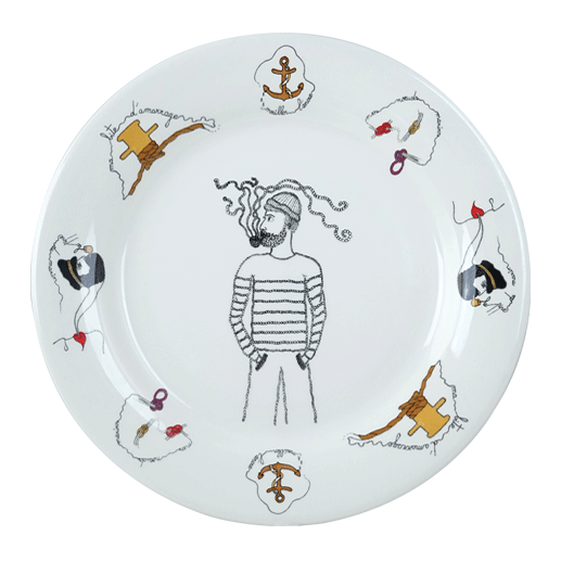 Box of 4 dinner plates - La prestic ouiston