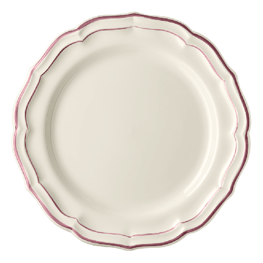 Box of 4 dinner plates - Filet Peony