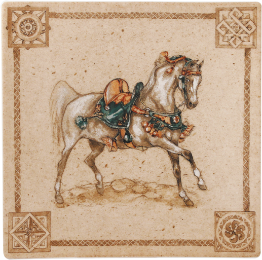 Square plate small - Chevaux du vent