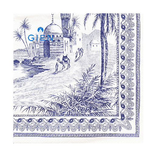 Pack of 20 napkins - Les Dépareillées bleu