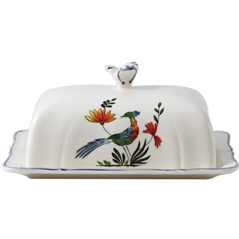 Butter dish - Oiseaux de paradis