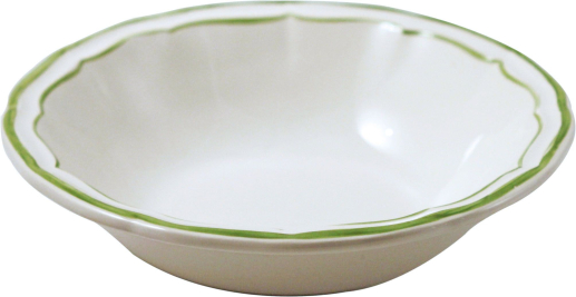 Box of 4 cereal bowls- Filet Green