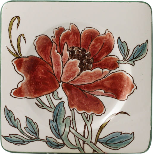 Assiette à cake - Lampas - 14,5 x 14,5 cm