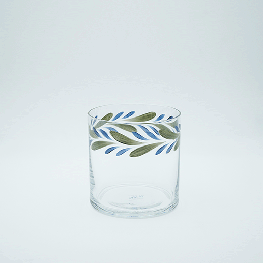 Set of 4 Feuillage water glasses