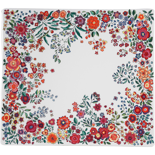 Square plate - Poésie