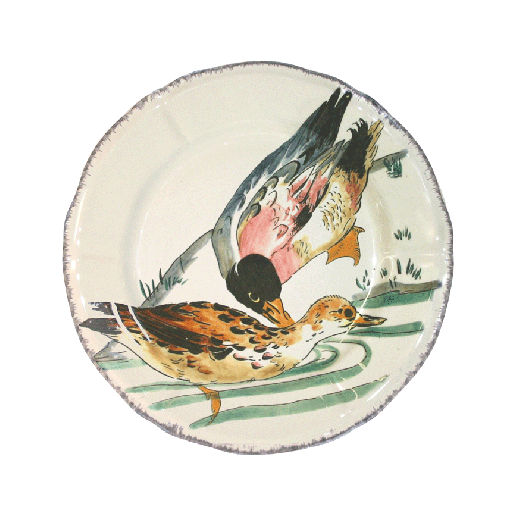 Dessert plate - mallards - Grands Oiseaux - Ø 23,2 cm