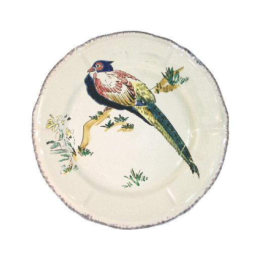 Dessert plate - lady amherst pheasant - Grands Oiseaux - Ø 23,2 cm