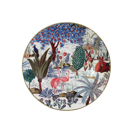 Box of 4 soup plates - Le jardin du palais
