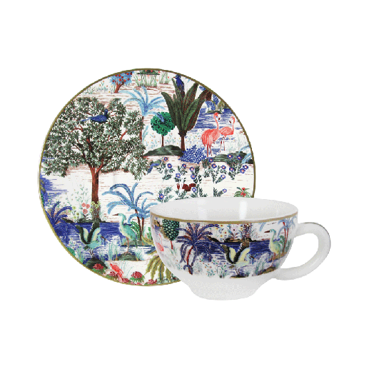 tasse et soucoupe à déjeuner Jardin du Palais
