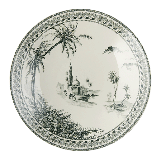 Plat gourmand - Les Dépareillées vert - Ø 27,4 cm