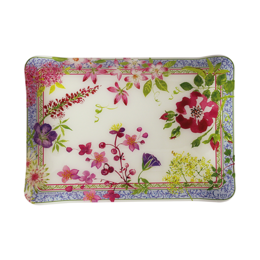 Petit plateau en acrylique - Millefleurs - 37 X 28,3 CM