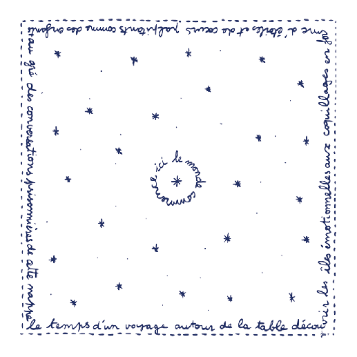 Nappe carrée - L'Archipel Sentimental