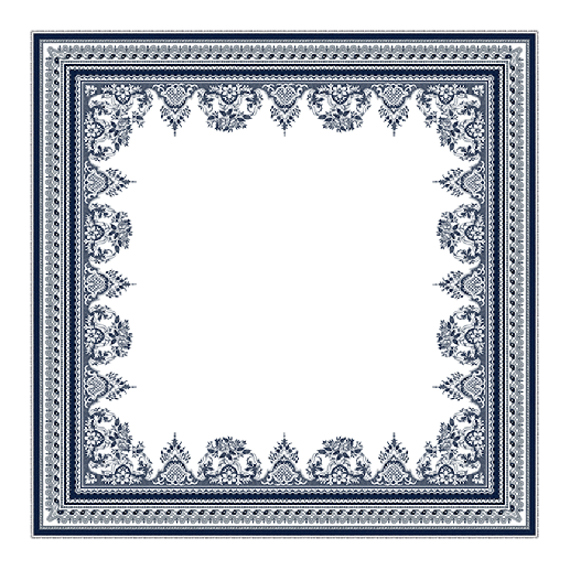 Square tablecloth - Les dépareillées blue