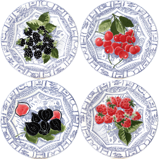 Assorted Dessert Plates