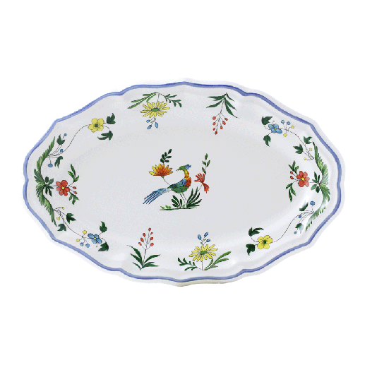 Oval platter n°6 - Oiseaux de paradis 