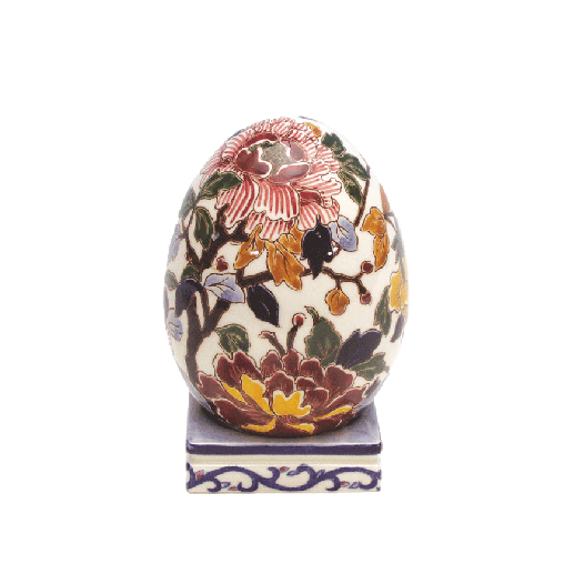 Egg on stand - Pivoines