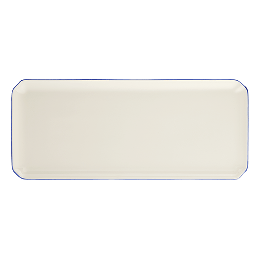 Oblong serving tray - Filet Blue