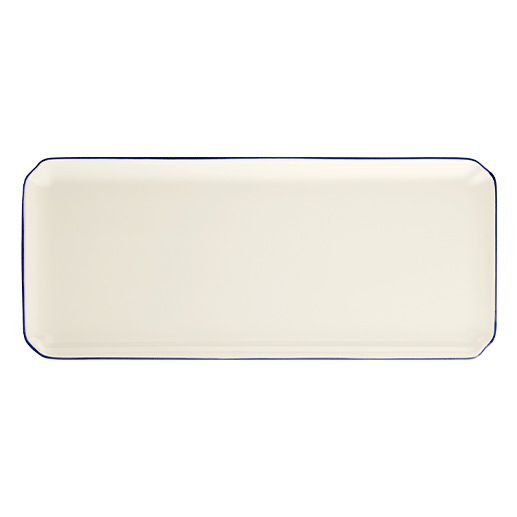 Oblong serving tray - Filet Cobalt