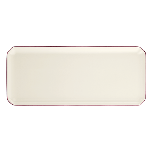 Oblong serving tray - Filet Peony