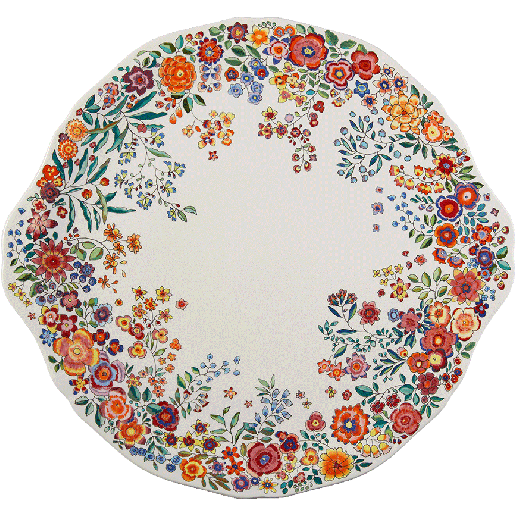 Eared cake platter - Poésie