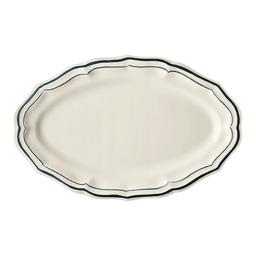 Oval platter - Filet Ocean Blue