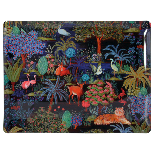 Acrylic serving tray large Jardin du Palais
