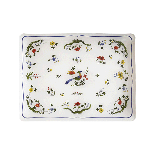Acrylic serving tray small - Oiseaux de paradis - 37 x28,3 cm