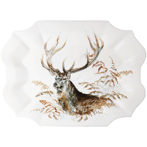 Serving platter stag