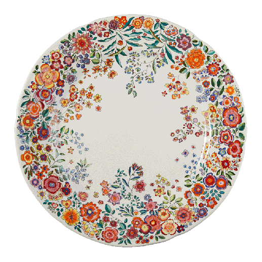 Box of 4 dinner plates - Poésie 