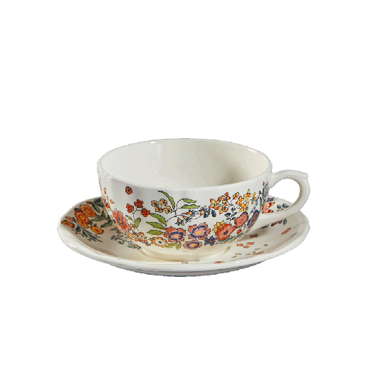 Box of 2 breakfast cups & saucers - Poésie