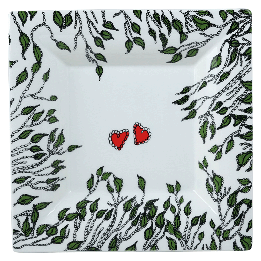 Square candy tray XL Cœur en forêt - La prestic ouiston