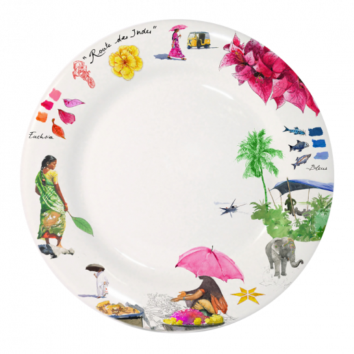assiette plate extra route des indes