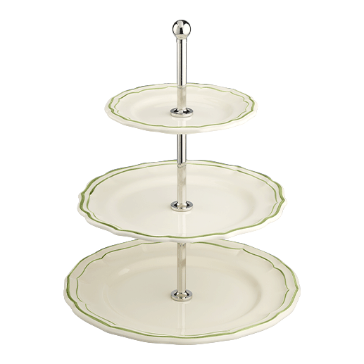 Three-tier cake stand - Filet Green