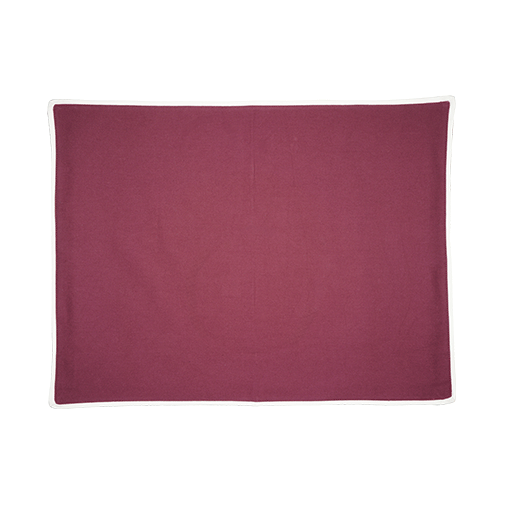 Set of 2 plain aubergine placemats