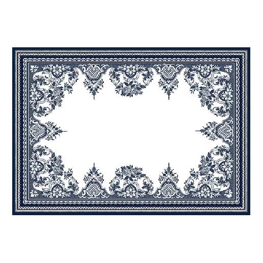 2 placemats - Les dépareillées blue 