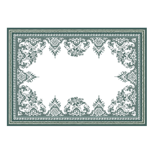 Coffret de 2 sets de table - Les dépareillées vert 