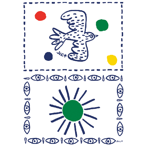 2 sets de table assortis : Oiseau + Soleil - L'Archipel Sentimental