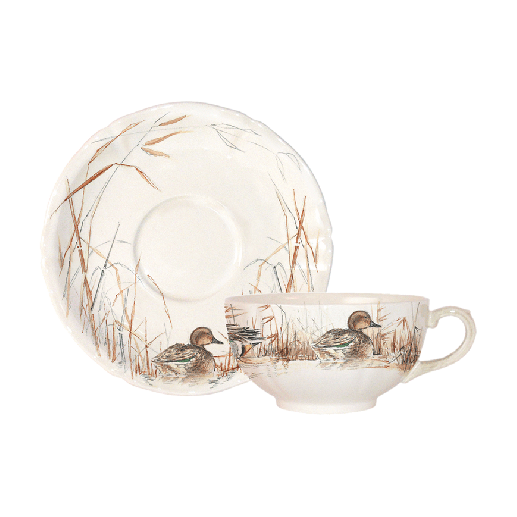 Box of 2 breakfast cups & saucers - Sologne 