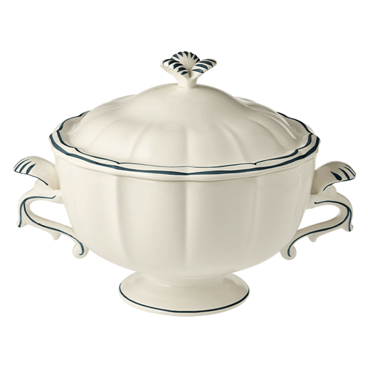 Soup tureen - Filet Ocean Blue