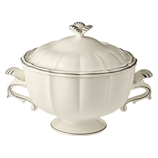 Soup tureen - Filet Taupe - 3 L. Ø 33 cm