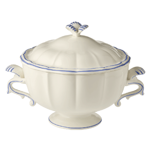 1 soupière filet bleu en faïence de Gien