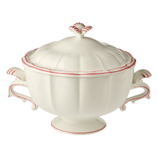 Soup tureen - Filet Coral