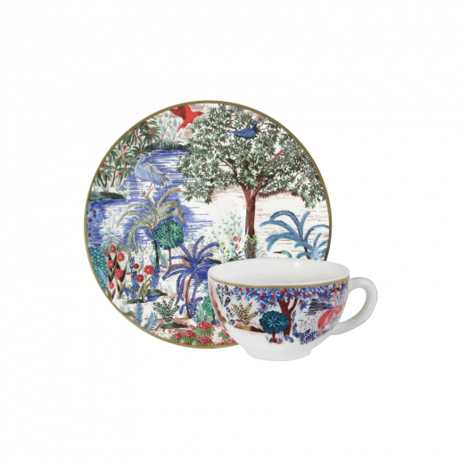 Set of 2 tea cups and saucers - Jardin du Palais