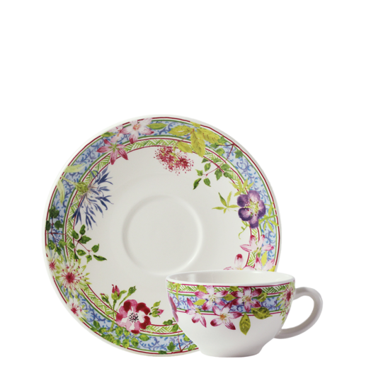 Box of 2 breakfast cups & saucers - Millefleurs