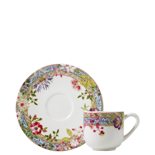 Box of 2 espresso cups & saucers - Millefleurs
