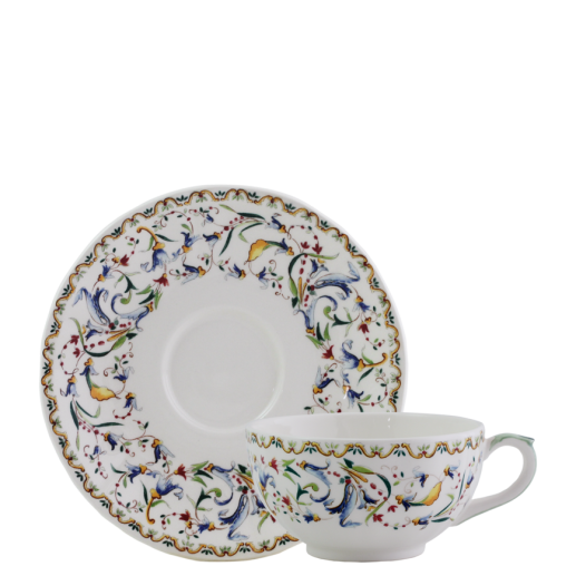 Box of 2 tea cups & saucers - Toscana