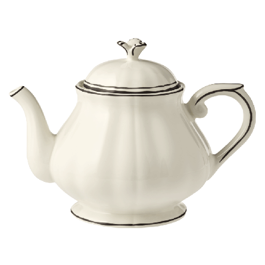 1 théière filet manganèse peint-main - Faïencerie de Gien