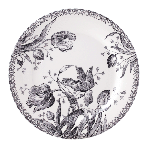 Box of 4 dinner plates - Tulipes