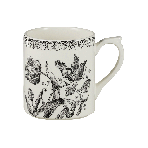Mug XL - Tulipes Noires - 42 cl. H 10,4 cm