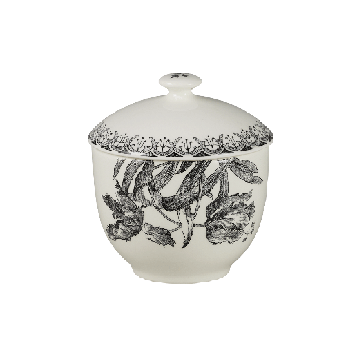 Sugar bowl - Tulipes Noires - 21,5 cl